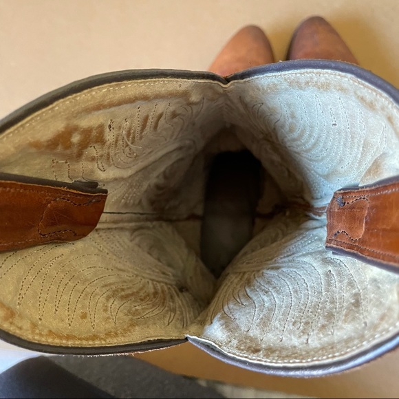 Vintage Abilene Brown Leather Cowboy Boots - Picture 12 of 14